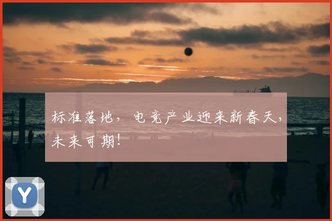 标准落地,电竞产业迎来新春天,未来可期!